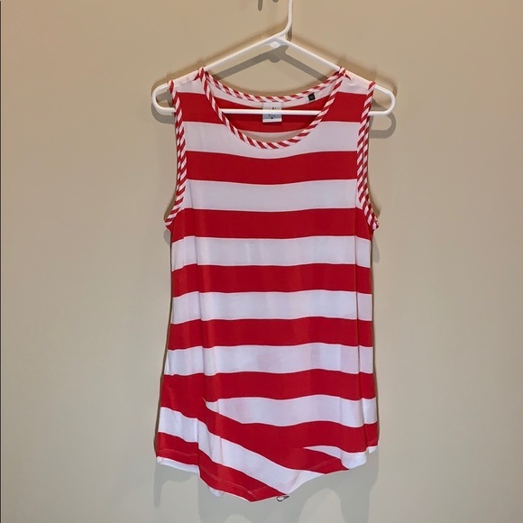 CABI striped asymmetrical tank - Picture 2 of 4